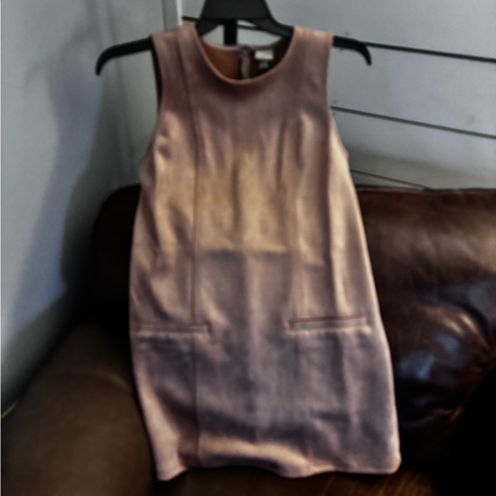 Target Sleeveless Mini Dress in Tan